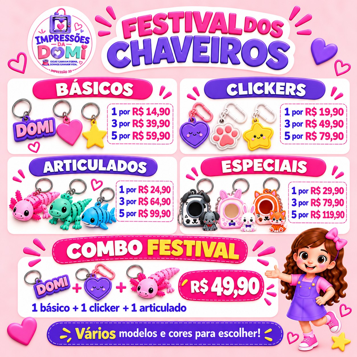 Festival dos Chaveiros — ver preços e pedir