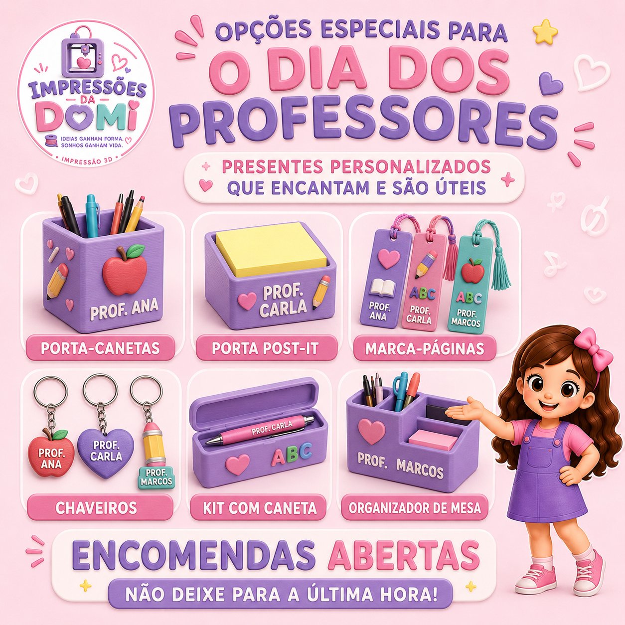 Opções especiais para o Dia dos Professores — ver produtos